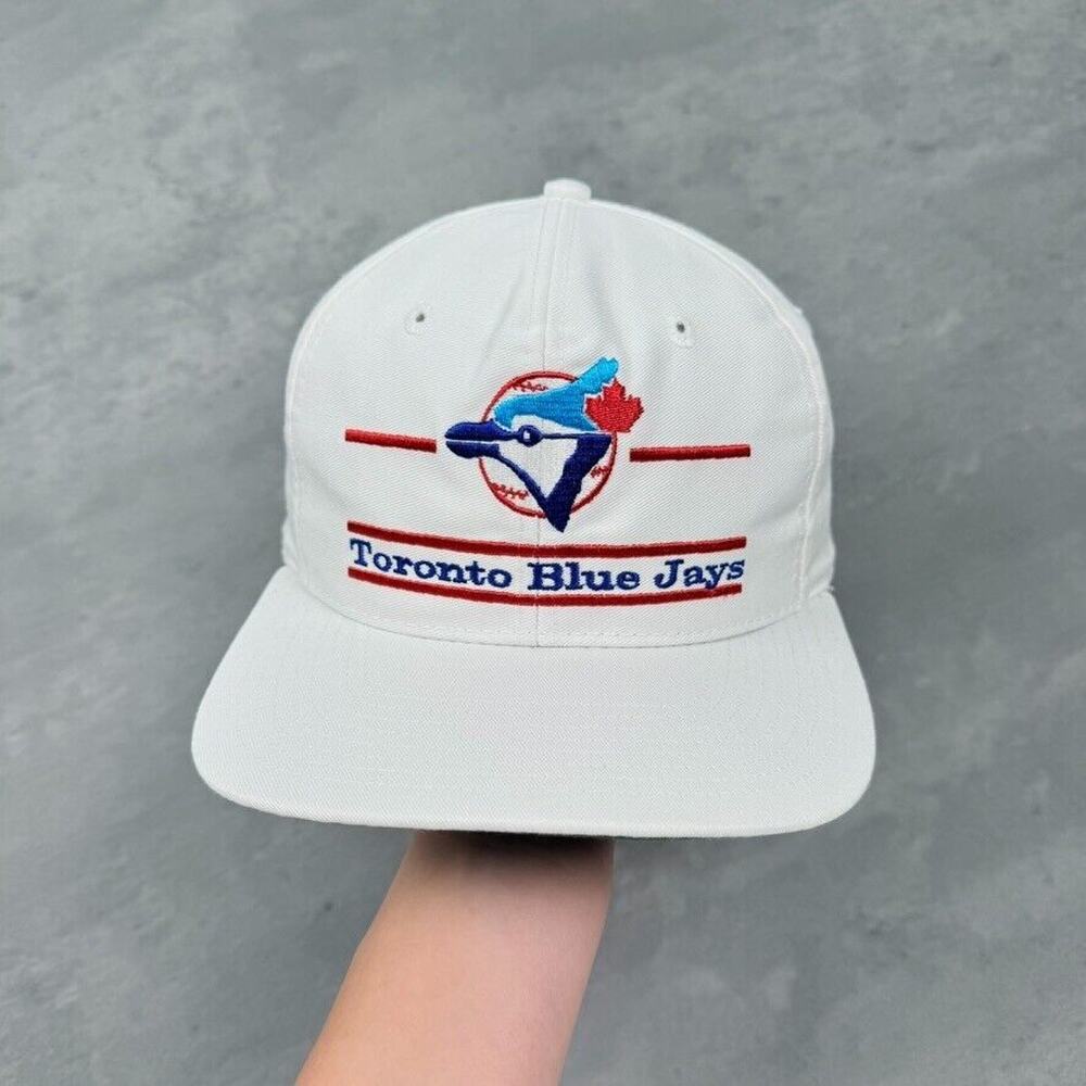 Vintage Deadstock Toronto Blue Jays MLB The Game Double Line Bar Hat RARE